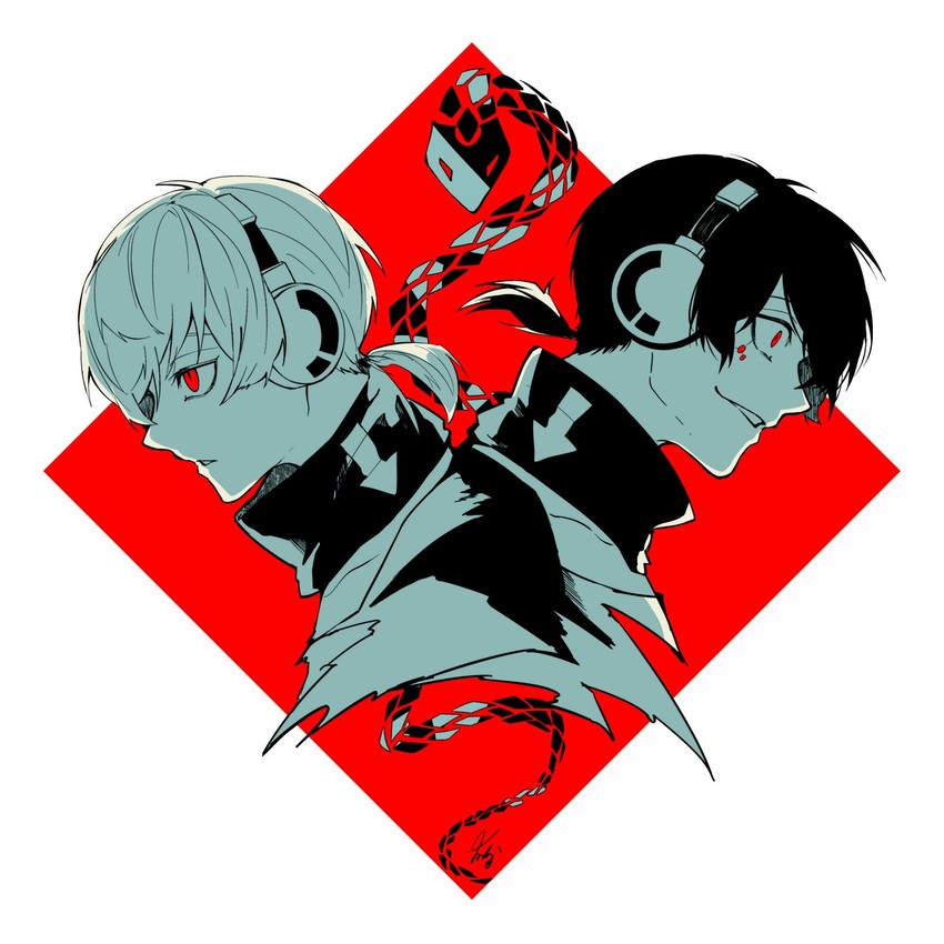 konoha and dark konoha (kagerou project) drawn by nanora_(sero4)