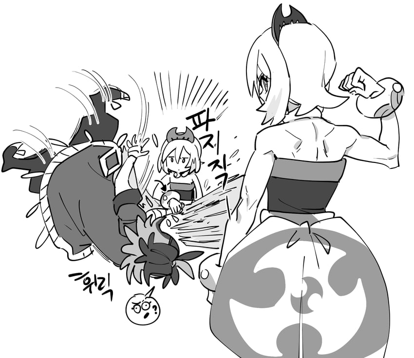 irida and adaman (pokemon and 1 more) drawn by dede_(qwea_00000)