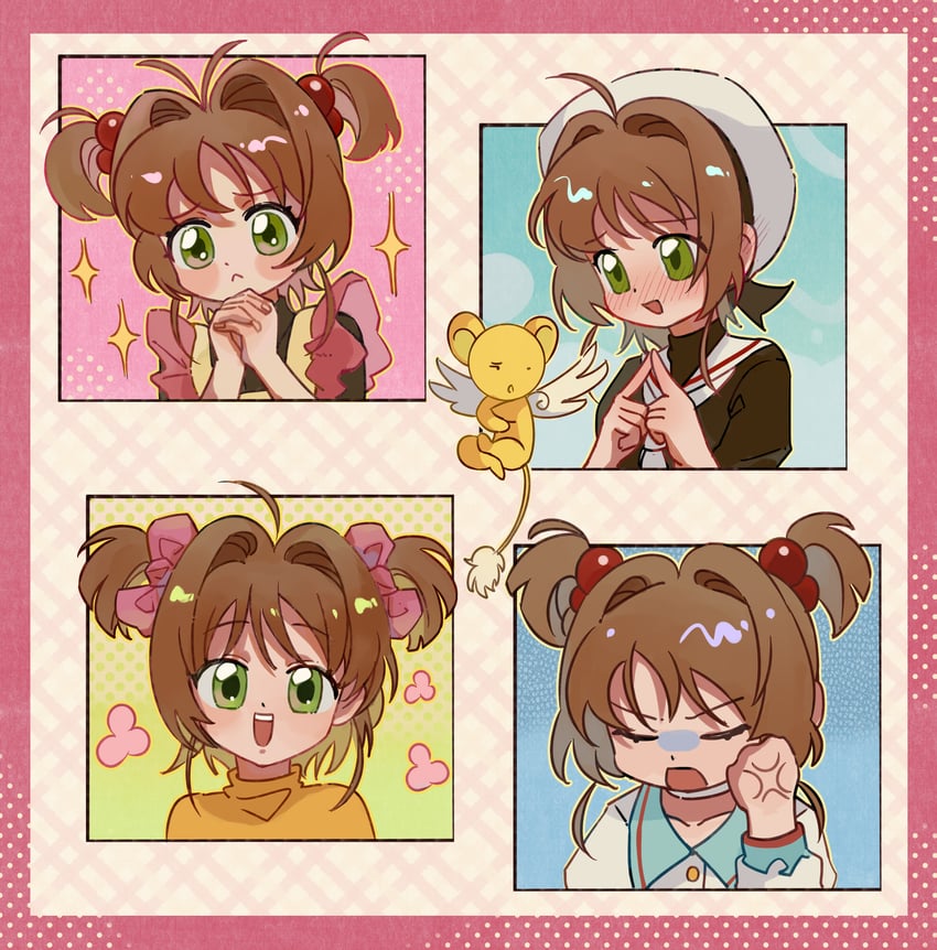 kinomoto sakura and kero (cardcaptor sakura) drawn by ya15217084
