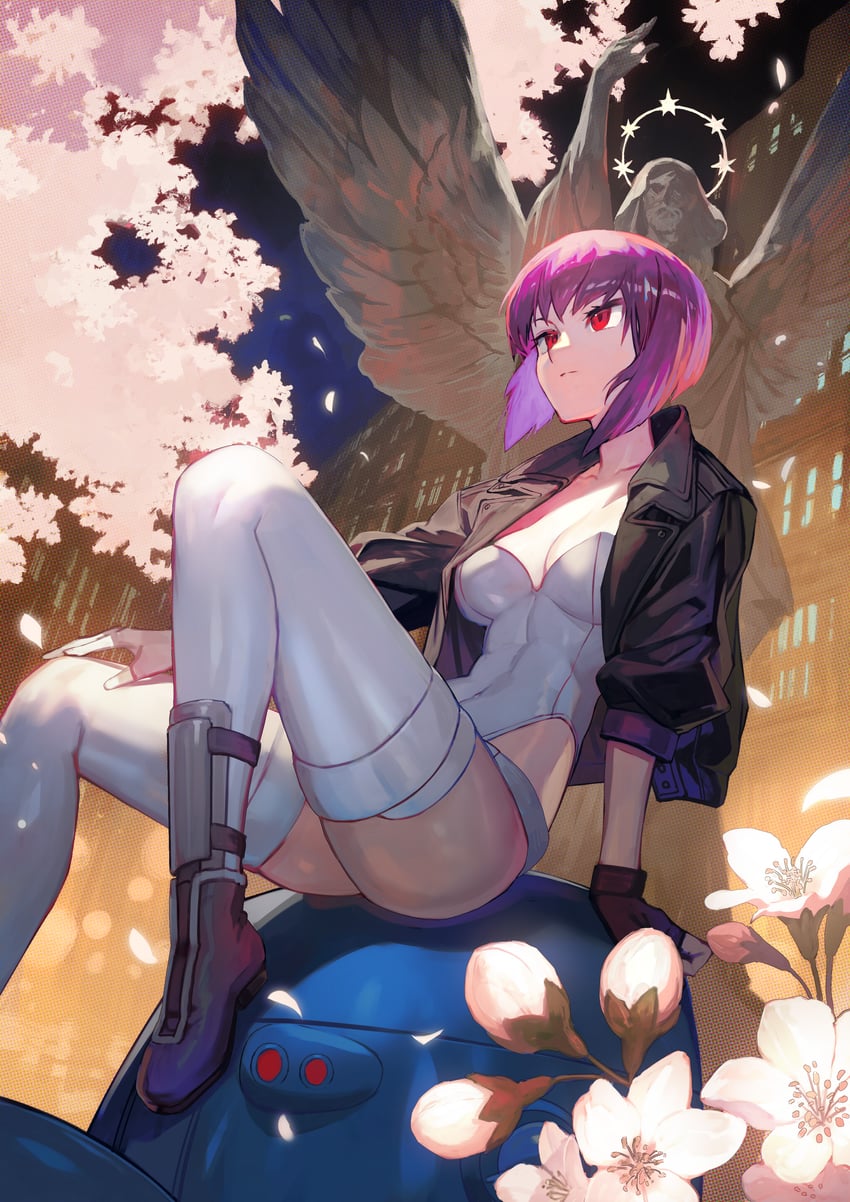 kusanagi motoko and tachikoma (ghost in the shell and 1 more) drawn by lack