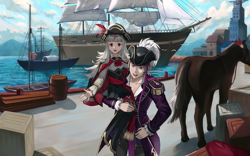 xander and veronica (fire emblem and 2 more) drawn by imageprogram_(kent)