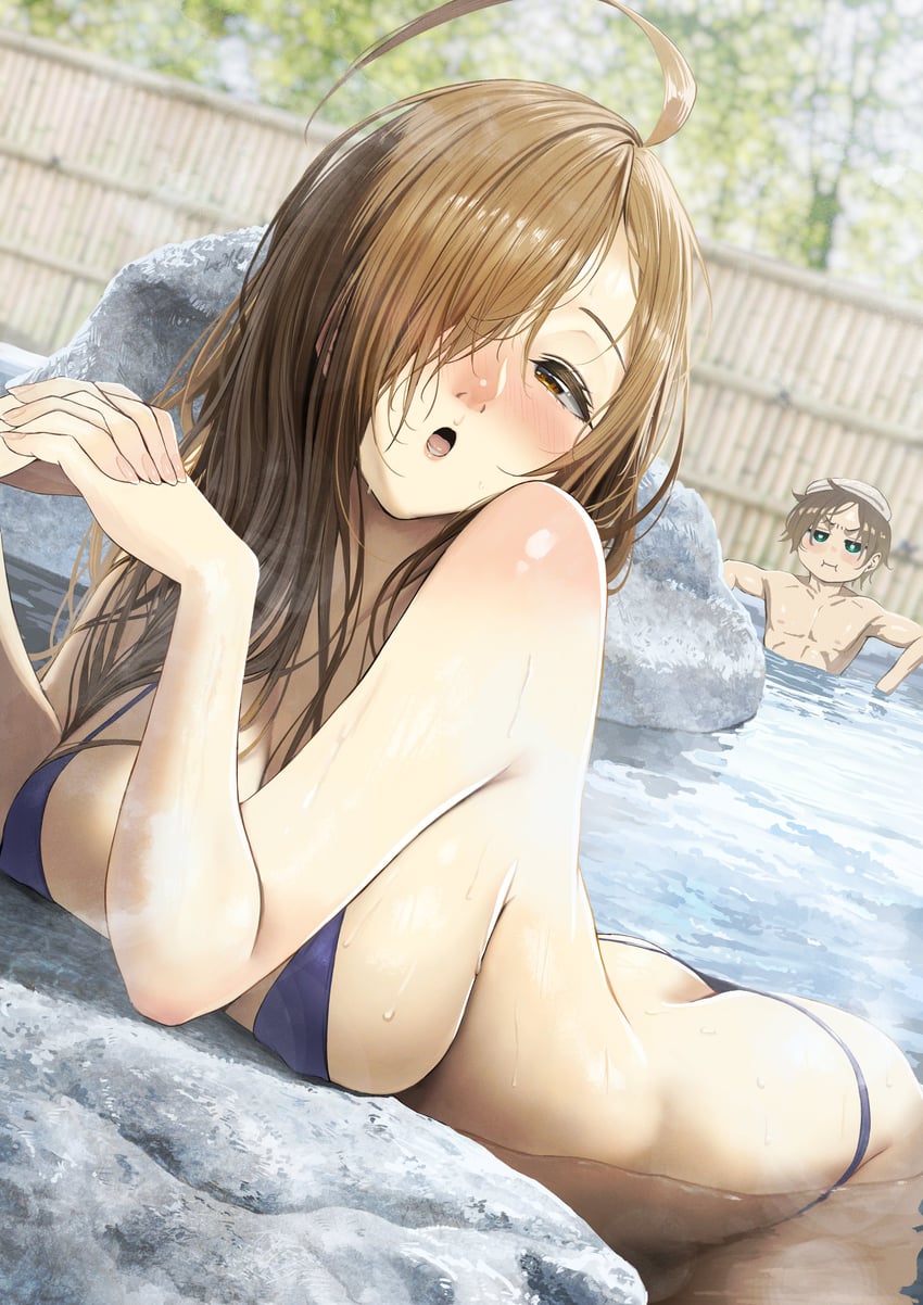 satou kazuma and wiz (kono subarashii sekai ni shukufuku wo!) drawn by izawa_(bhive003)