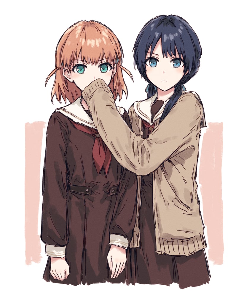 hinoshita kaho and murano sayaka (love live! and 1 more) drawn by bullfalk