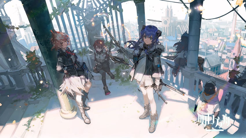 texas, exusiai, mostima, fiammetta, sora, and 3 more (arknights) drawn by ciloranko