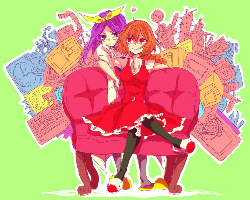 okazaki yumemi and asakura rikako (touhou) drawn by shimana_(cs-ts-az)