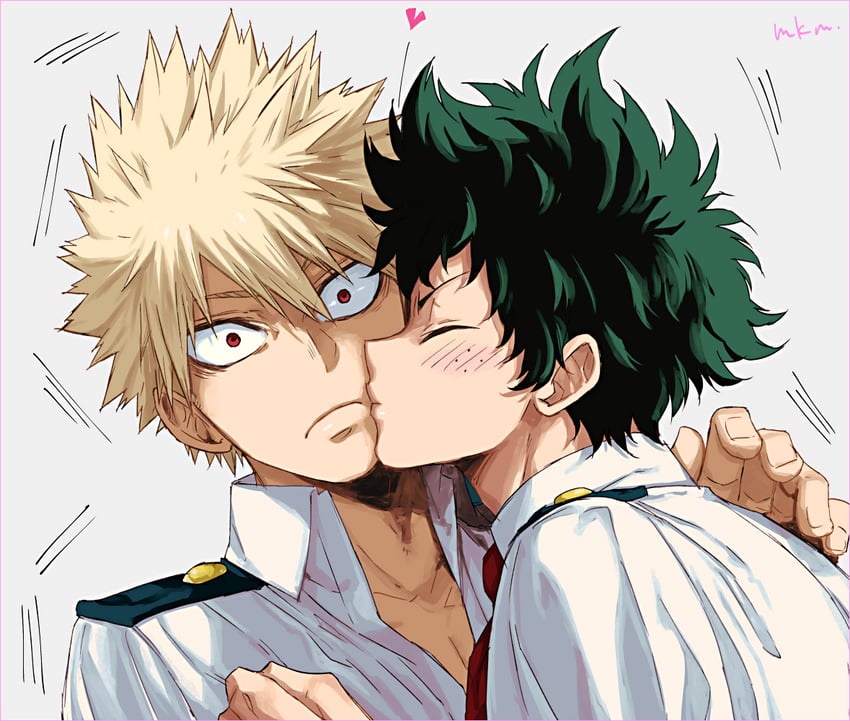midoriya izuku and bakugou katsuki (boku no hero academia) drawn by mkm_(mkm_storage)
