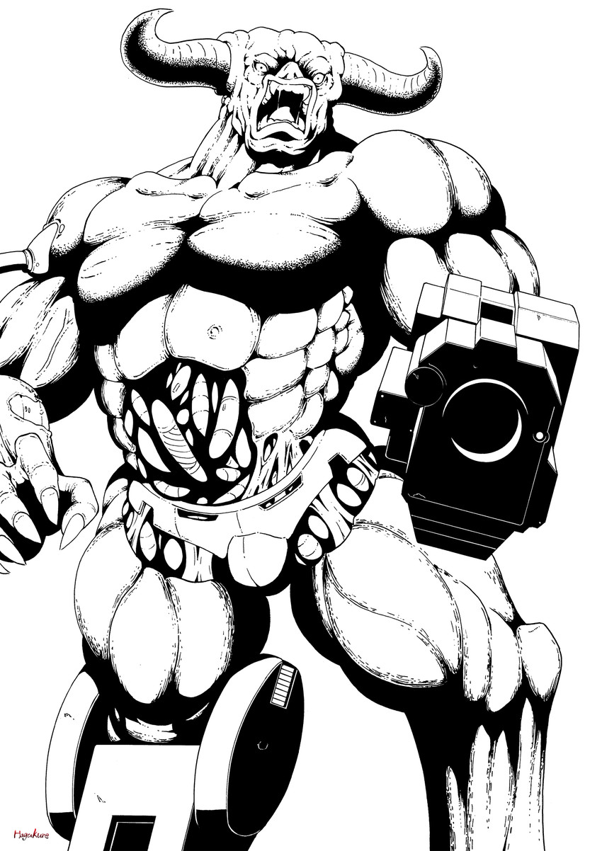 cyberdemon (doom) drawn by number10_(hagakure)