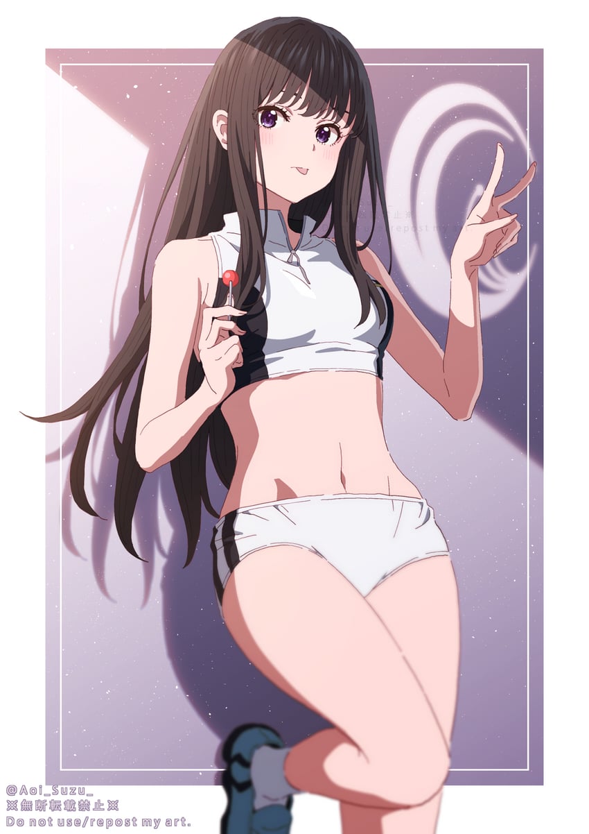 inoue takina (lycoris recoil) drawn by aoi_suzu