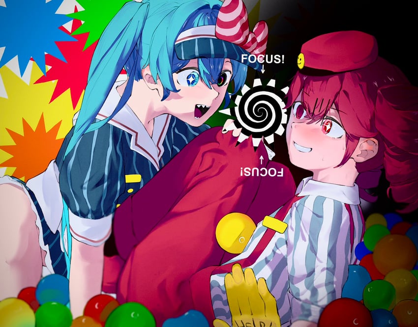 hatsune miku and kasane teto (vocaloid and 2 more) drawn by yudaruu