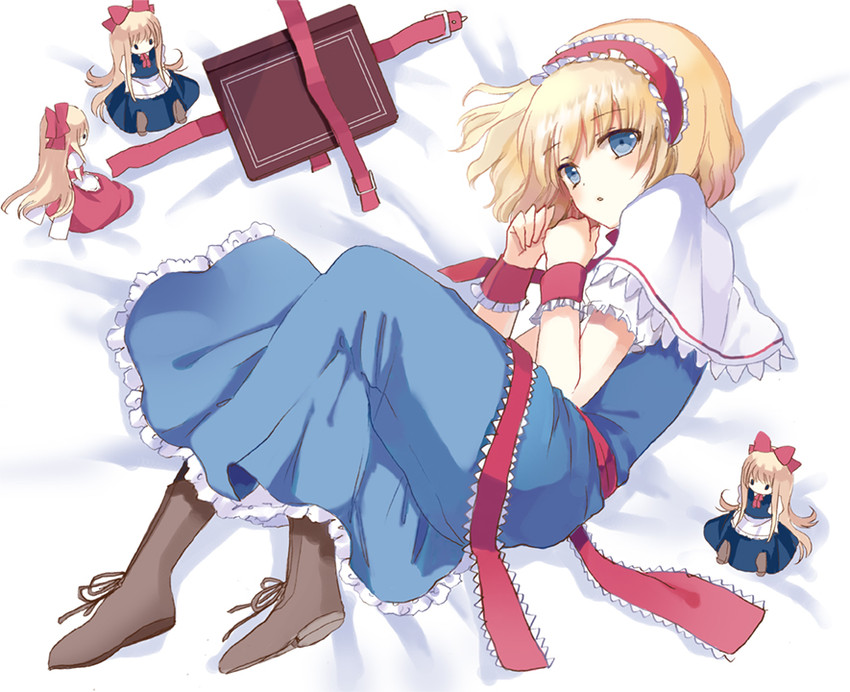 alice margatroid, shanghai doll, and hourai doll (touhou) drawn by cierra_(ra-bit)