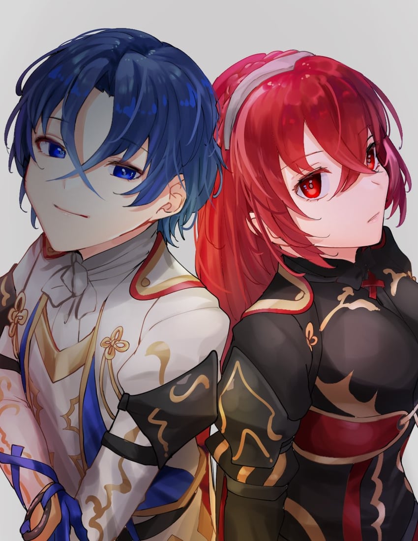 female alear and male alear (fire emblem and 1 more) drawn by sakura_no_yoru