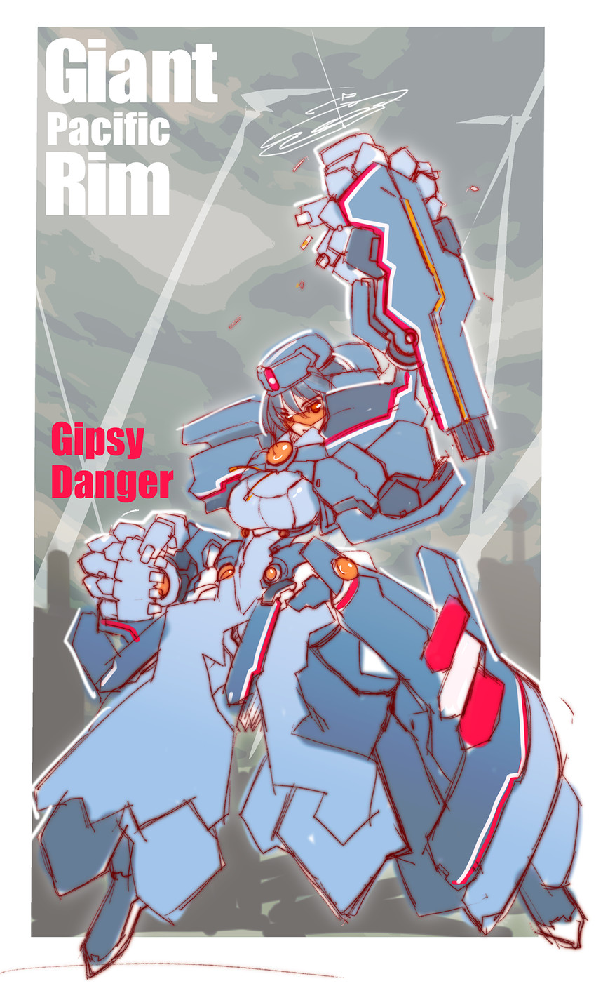 gipsy danger (pacific rim) drawn by virtualcity-ex