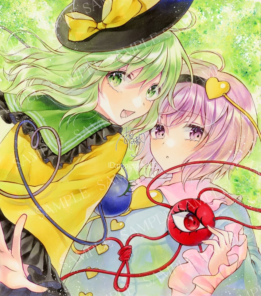 komeiji koishi and komeiji satori (touhou) drawn by alto2019
