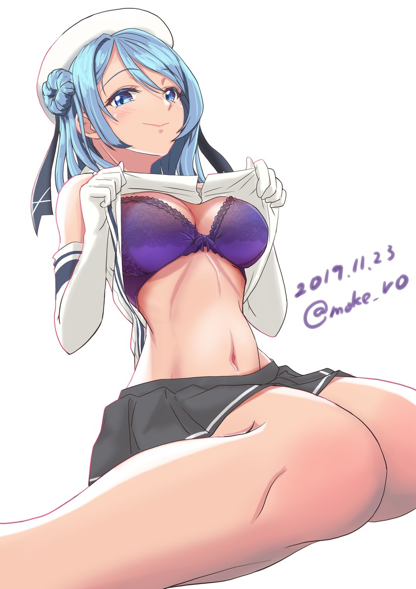 urakaze (kantai collection) drawn by moke_ro
