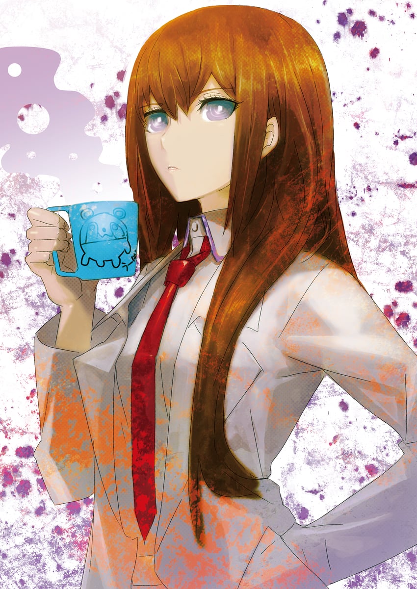 makise kurisu and upa (steins;gate and 1 more) drawn by huke