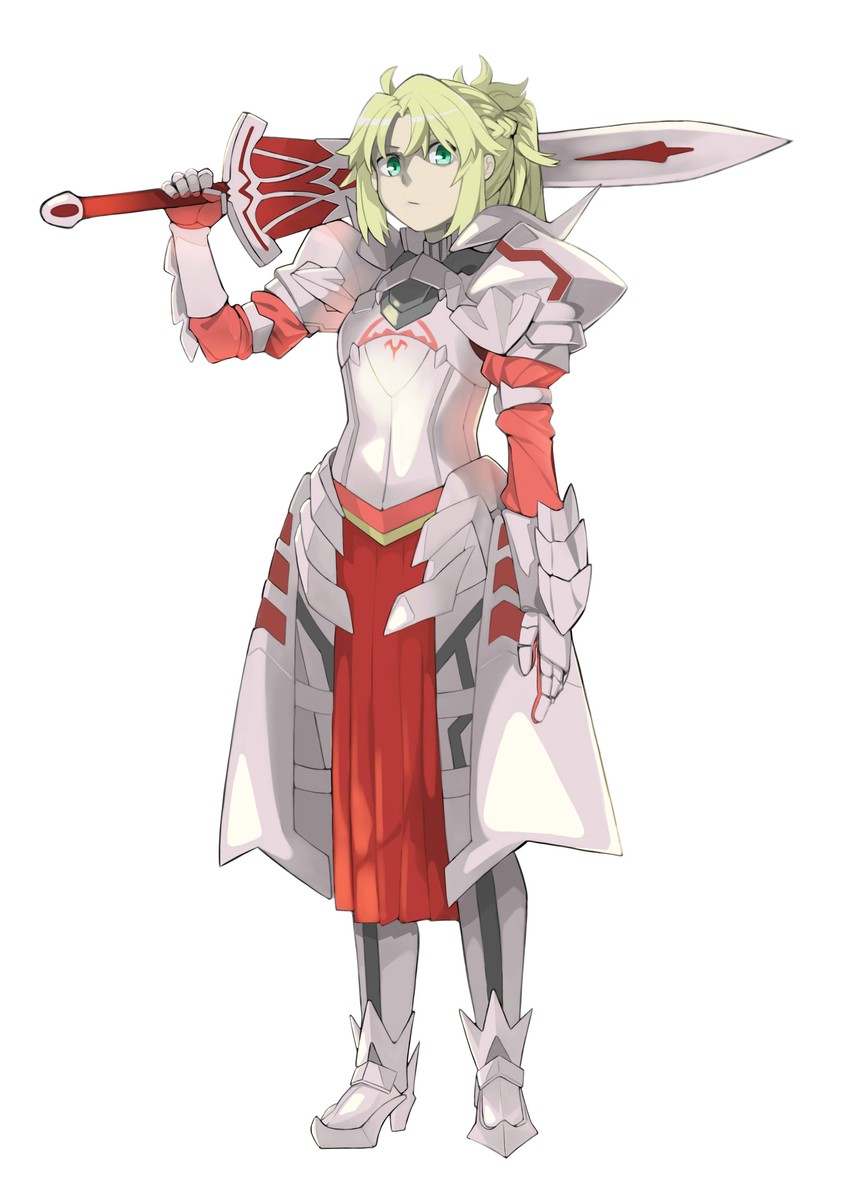 mordred (fate and 1 more) drawn by marushi