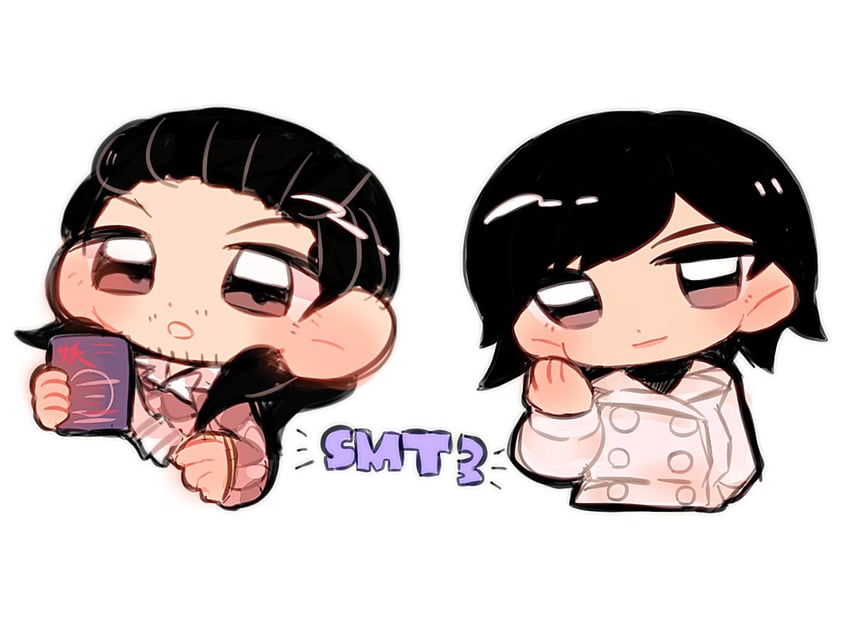 takao yuko and hijiri jyouji (shin megami tensei and 1 more) drawn by uriel_batasote