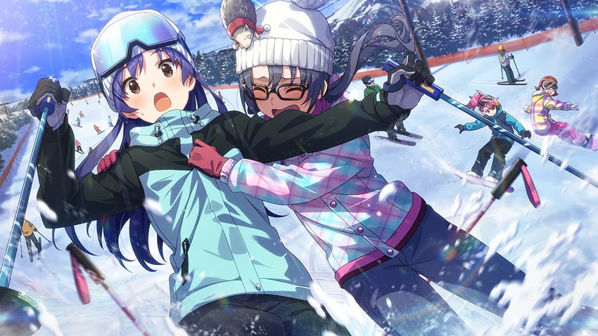 kisaragi chihaya, takayama sayoko, nonohara akane, maihama ayumu, and hariko (idolmaster and 2 more)