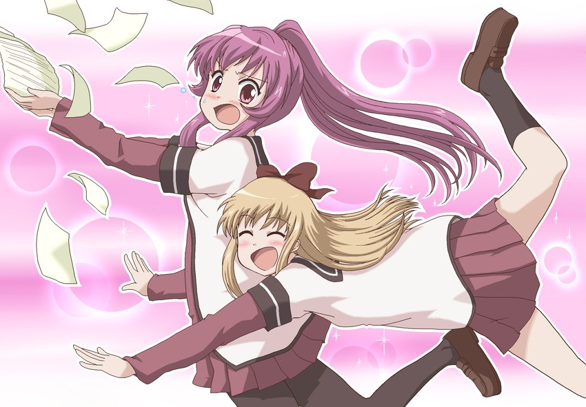 toshinou kyouko and sugiura ayano (yuruyuri) drawn by ki_(adotadot)