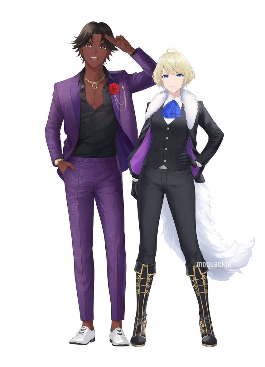 fogado and merrin (fire emblem and 1 more) drawn by moja_(rainpoow)