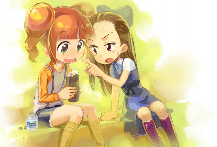 minase iori and takatsuki yayoi (idolmaster) drawn by andou_shuki
