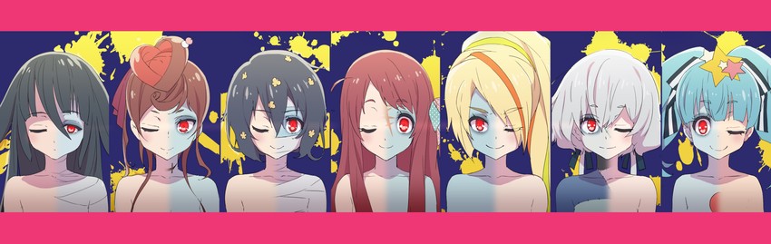 konno junko, minamoto sakura, mizuno ai, nikaidou saki, hoshikawa lily, and 2 more (zombie land saga) drawn by sjw_kazuya