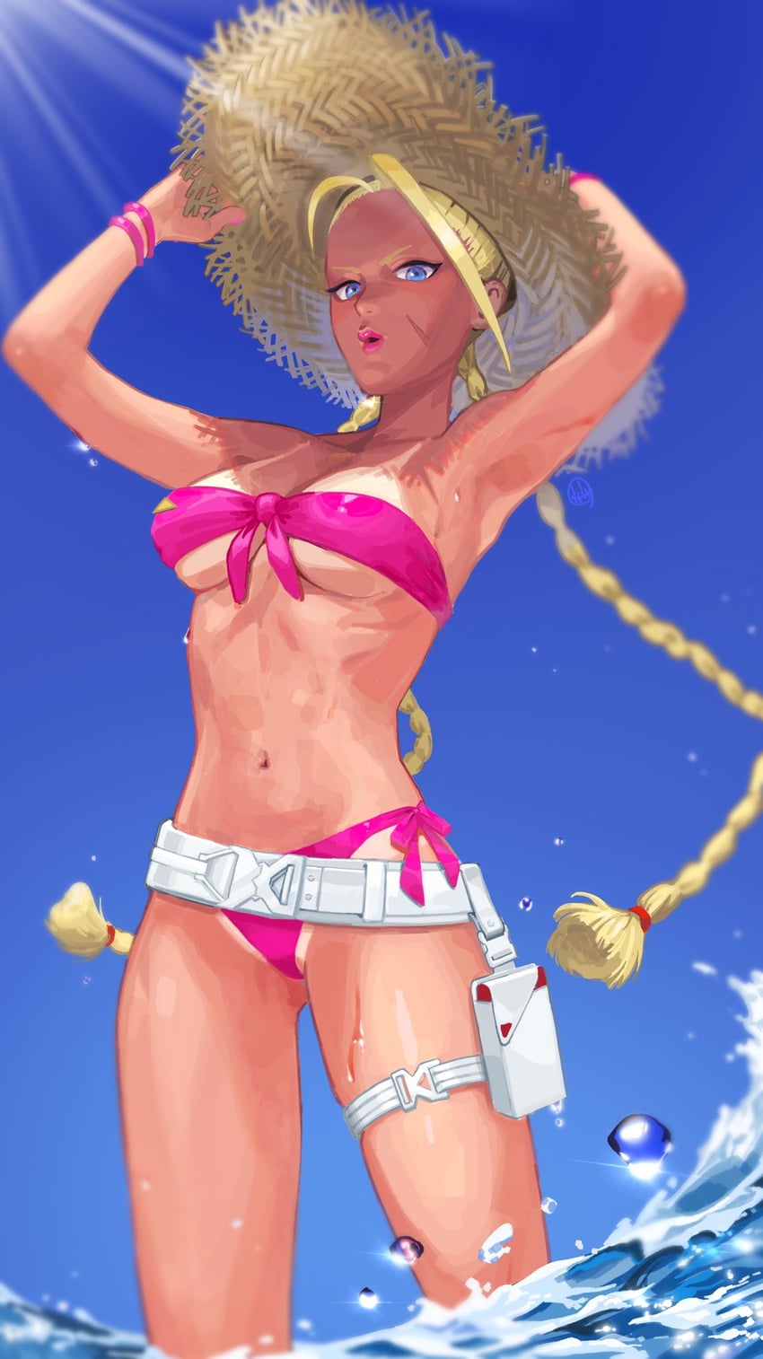 cammy white (street fighter and 1 more) drawn by namamo_(squidrilling)