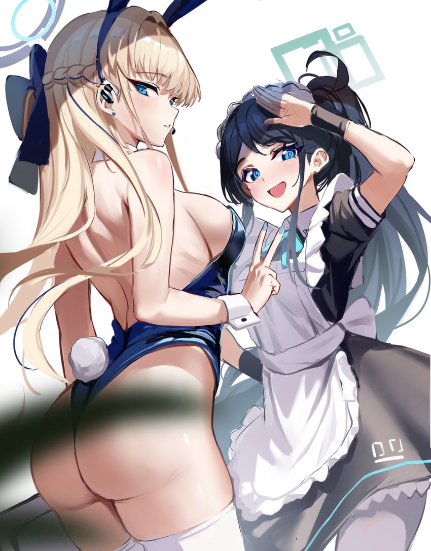 toki and aris (blue archive) drawn by stone_(ksorede)
