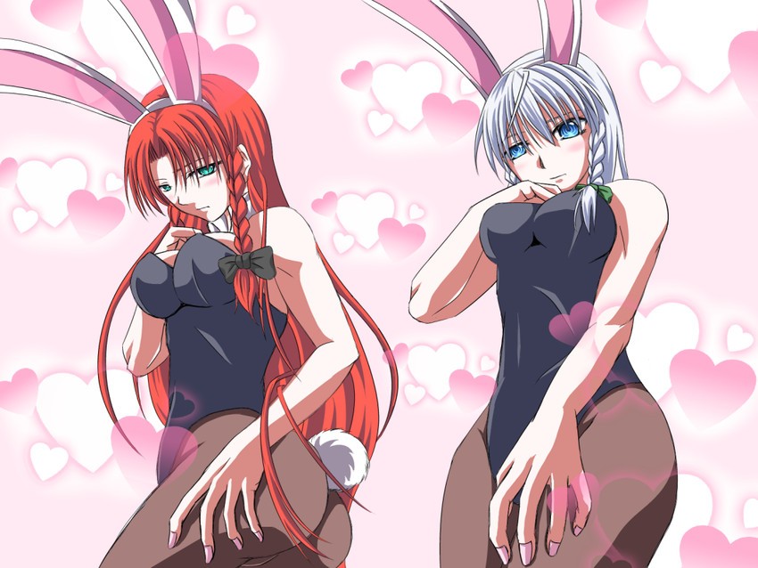 izayoi sakuya and hong meiling (touhou) drawn by hakomaru_(pandora_box)