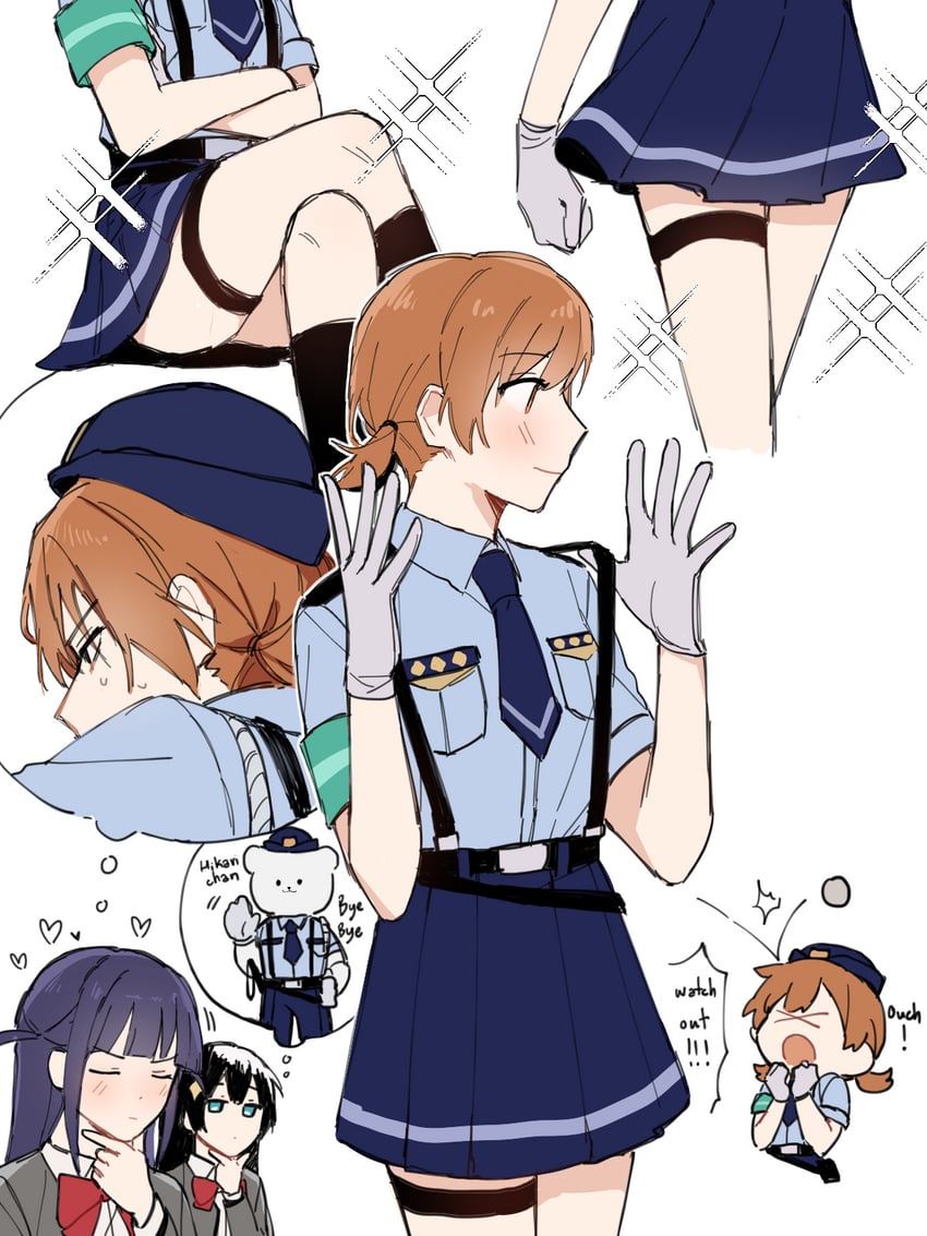 aijou karen, tsuyuzaki mahiru, and kagura hikari (shoujo kageki revue starlight) drawn by haruka_3442