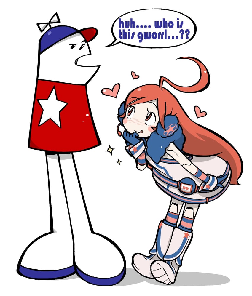 sf-a2 miki and homestar runner (vocaloid and 1 more) drawn by negiwave2000