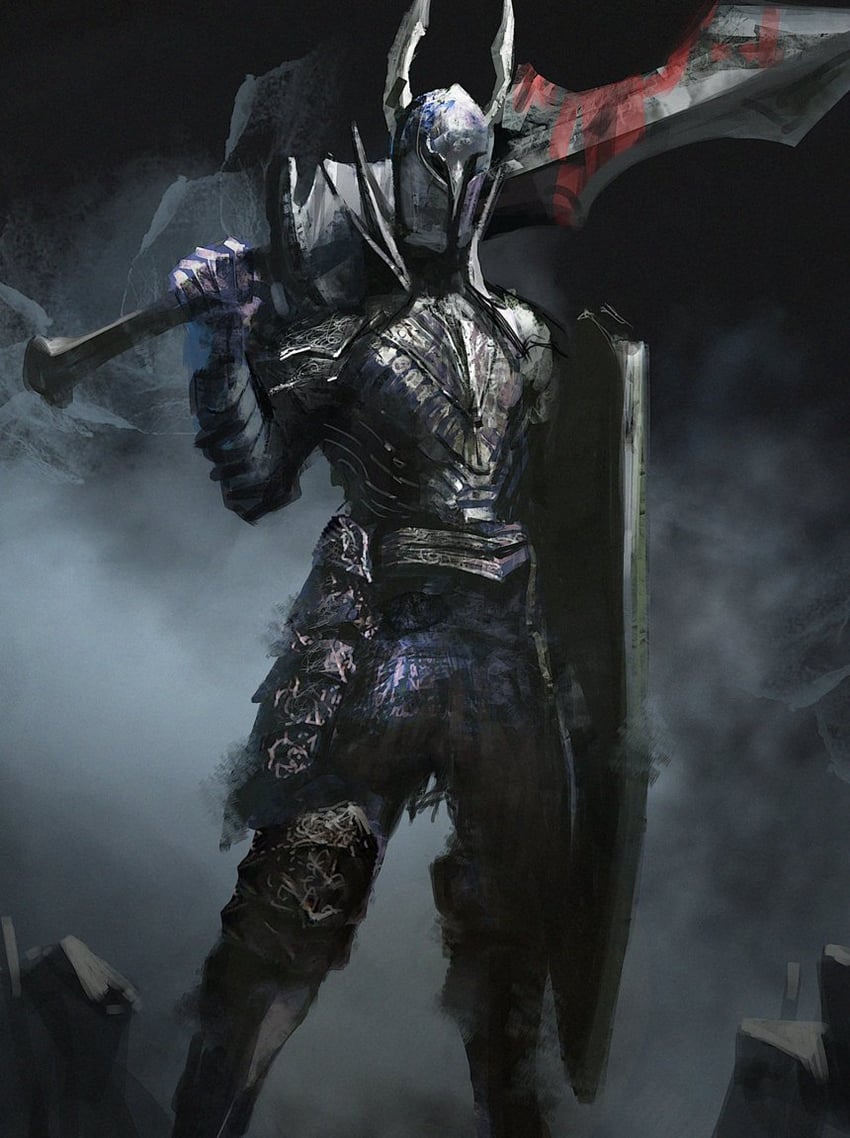 black knight (dark souls and 1 more) drawn by miso_katsu