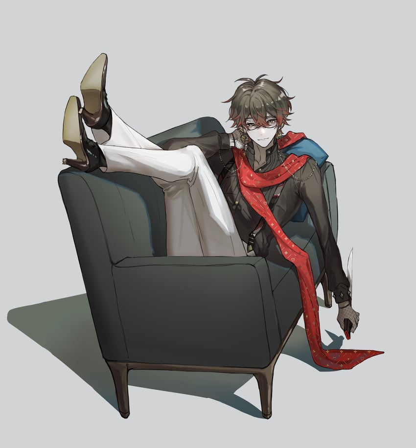 ike eveland and eki eveland (nijisanji and 1 more) drawn by leiteu