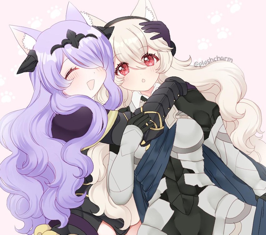 female corrin and camilla (fire emblem and 1 more) drawn by plushcharm