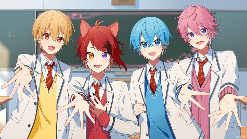 rinu, satomi, root, and jel (strawberry prince and 1 more) drawn by ramio3_2