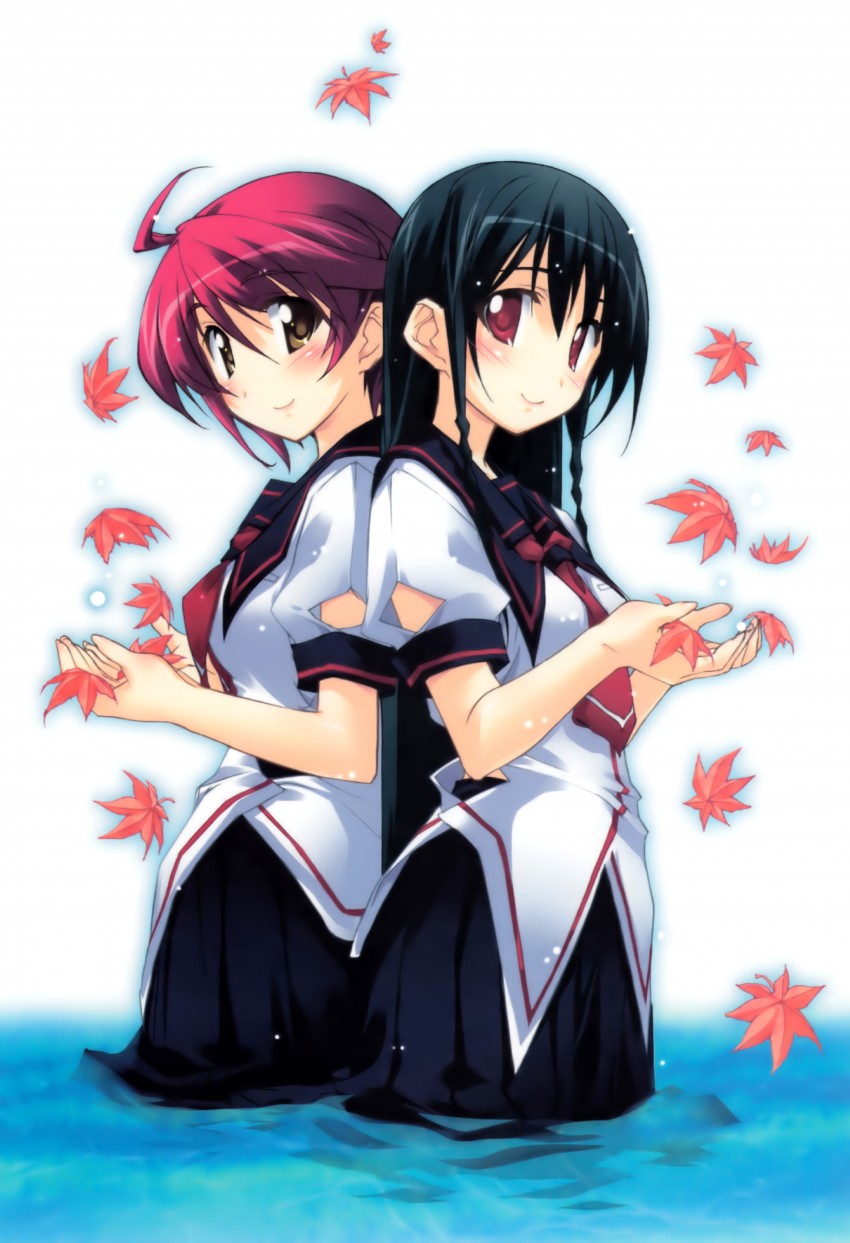 hata seika and sakakibara miku (hitoyume) drawn by kurashima_tomoyasu