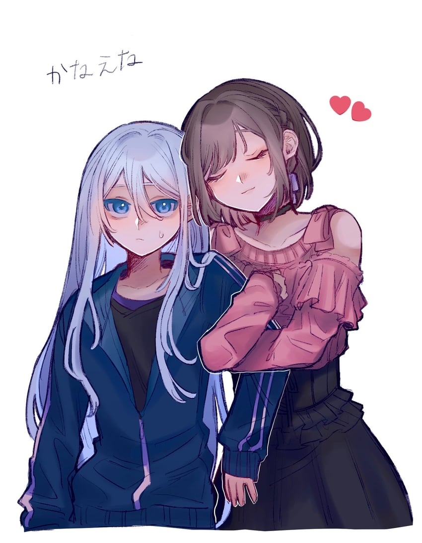 shinonome ena and yoisaki kanade (project sekai) drawn by damin_marine