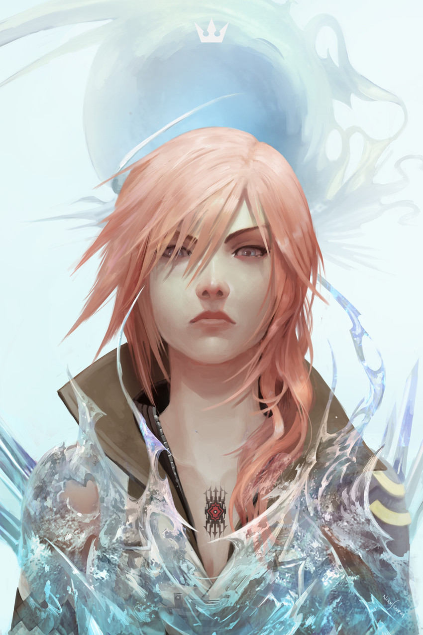 lightning farron (final fantasy and 1 more) drawn by nikusenpai