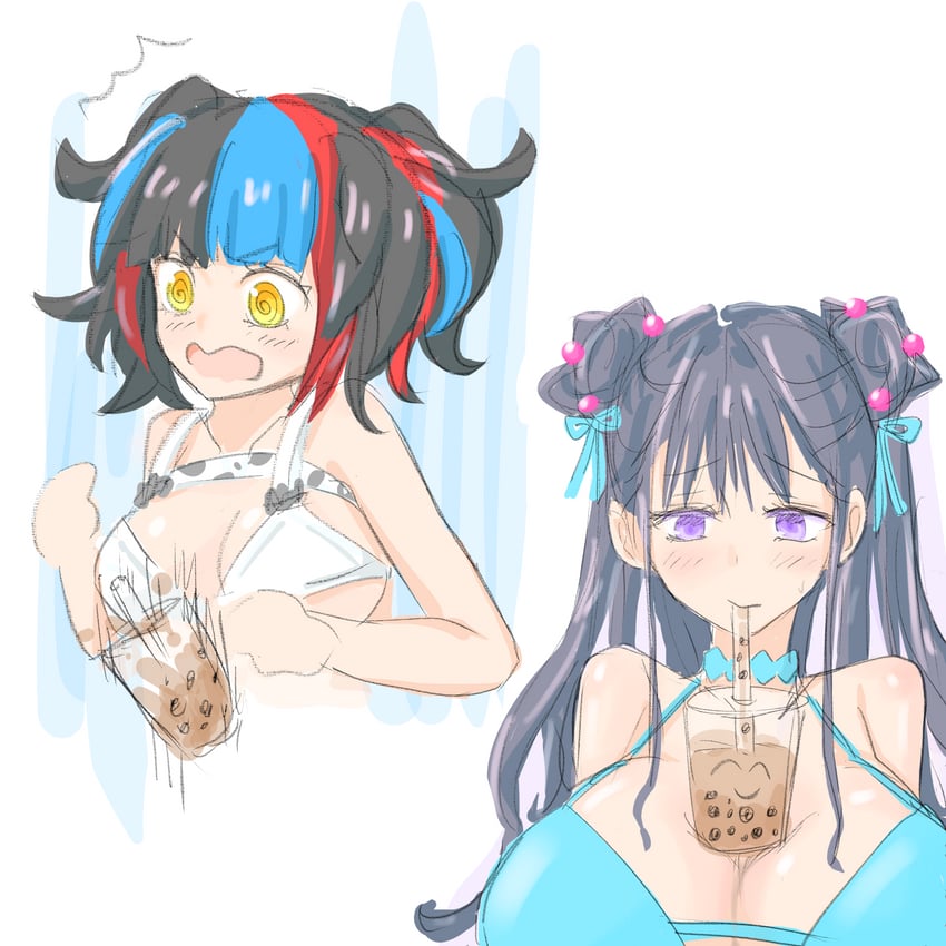 murasaki shikibu and sei shounagon (fate and 1 more) drawn by bearandtangerin