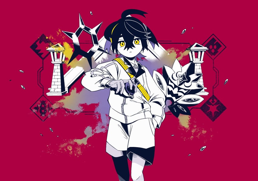 kieran (pokemon and 2 more) drawn by sakekuzu_no_ame