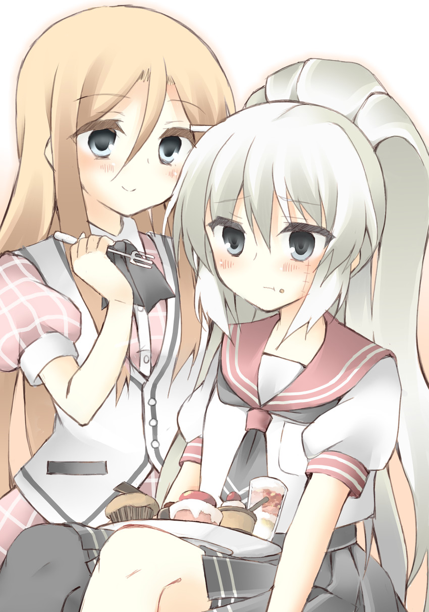 banba mahiru and hanabusa sumireko (akuma no riddle) drawn by akafuku_pukoemon