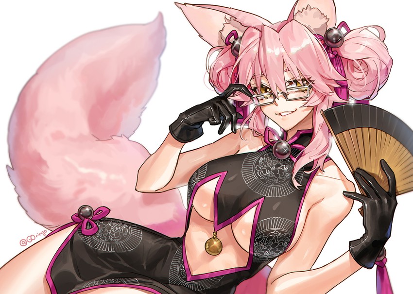 tamamo and koyanskaya (fate and 1 more) drawn by g0ringo