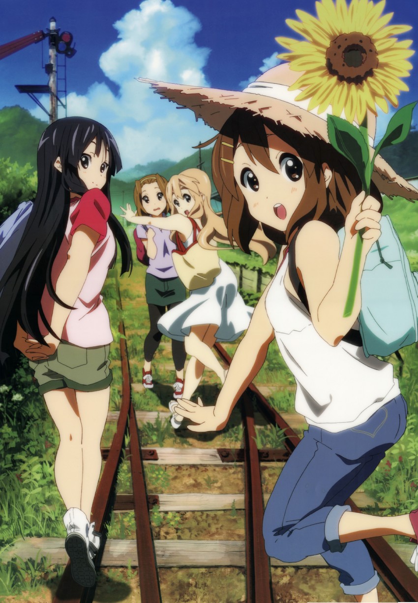 akiyama mio, hirasawa yui, tainaka ritsu, and kotobuki tsumugi (k-on!) drawn by takahashi_hiroyuki