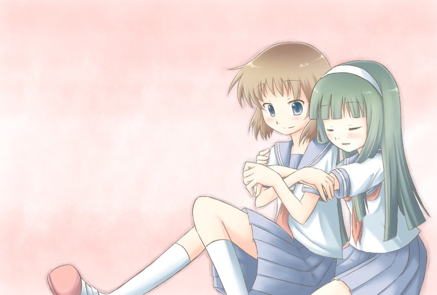 senkouji hagino and wakatake mari (blue drop) drawn by rate_rapiku