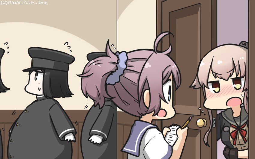 aoba, akitsu maru, yura, akitsu maru kai, and yura kai ni (kantai collection) drawn by hamu_koutarou