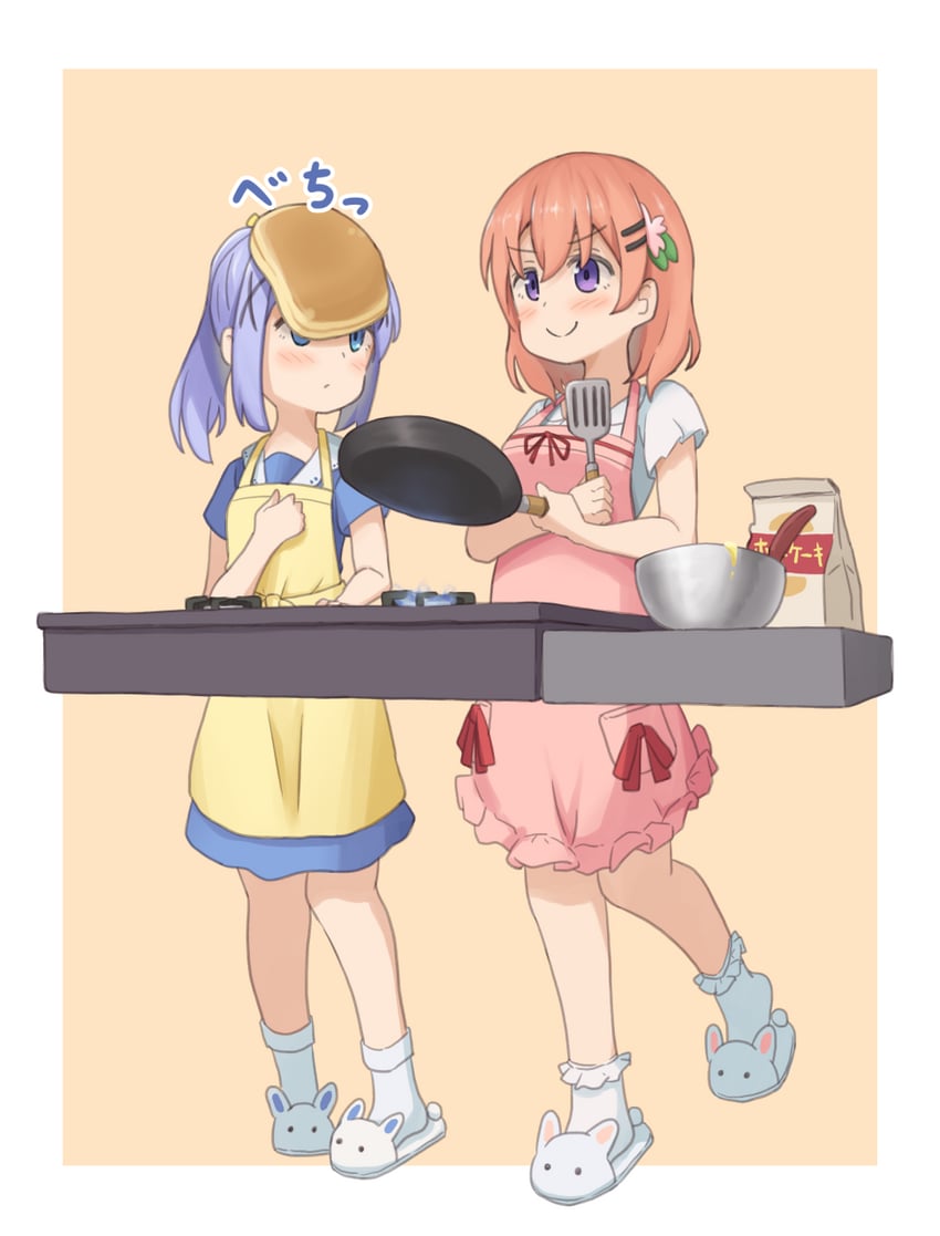 kafuu chino and hoto cocoa (gochuumon wa usagi desu ka?) drawn by mohei