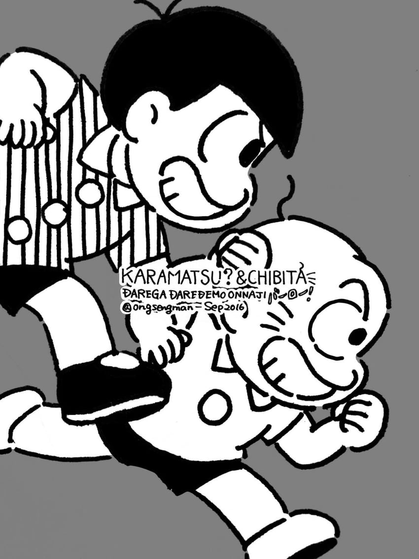 matsuno karamatsu and chibita (osomatsu and 1 more) drawn by softowel