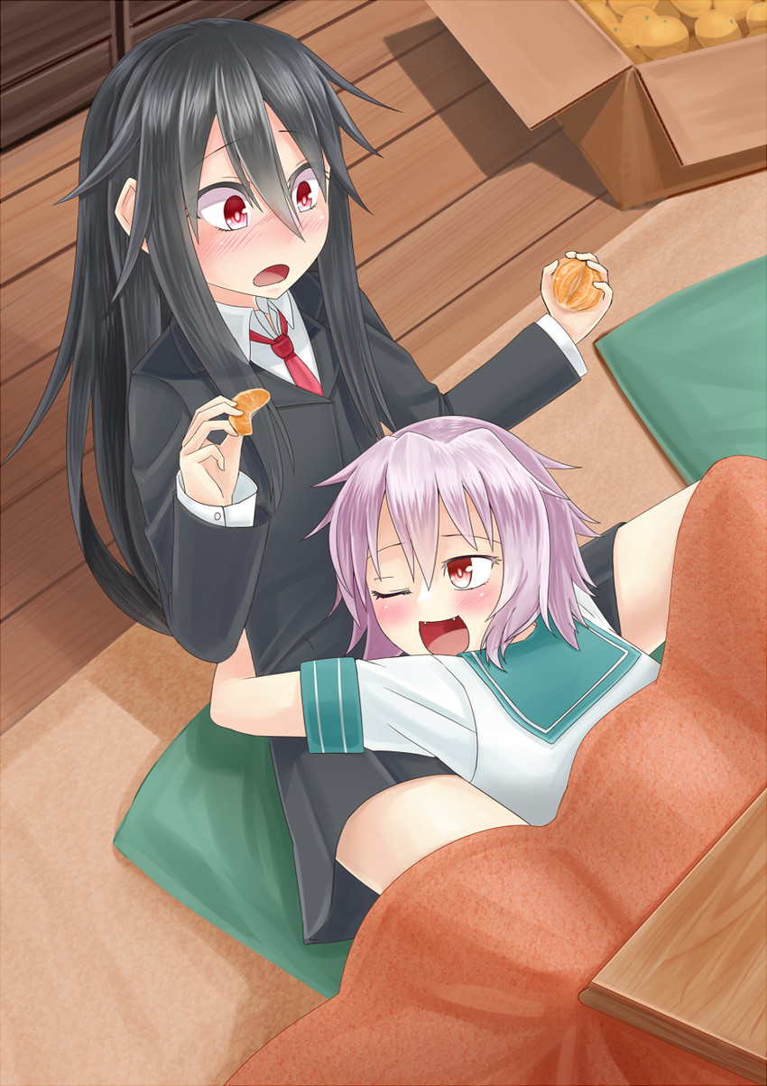 tama and hatsushimo (kantai collection) drawn by zaki_(loud_factory)