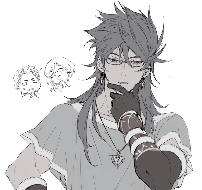 constantine xi, romulus quirinus, and gaius julius caesar (fate and 1 more) drawn by kupikuuu