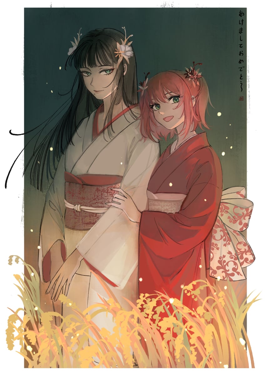 kurosawa dia and kurosawa ruby (love live! and 1 more) drawn by zn_(pixiv_7987861)